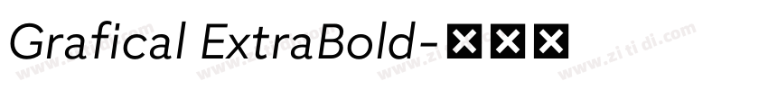 Grafical ExtraBold字体转换